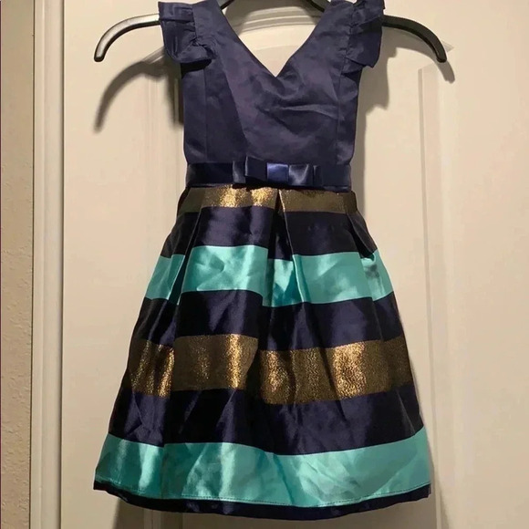 Girls Striped Sleeveless Dress 5T - Picture 1 of 5